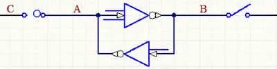 SRAM inverter cross-coupling