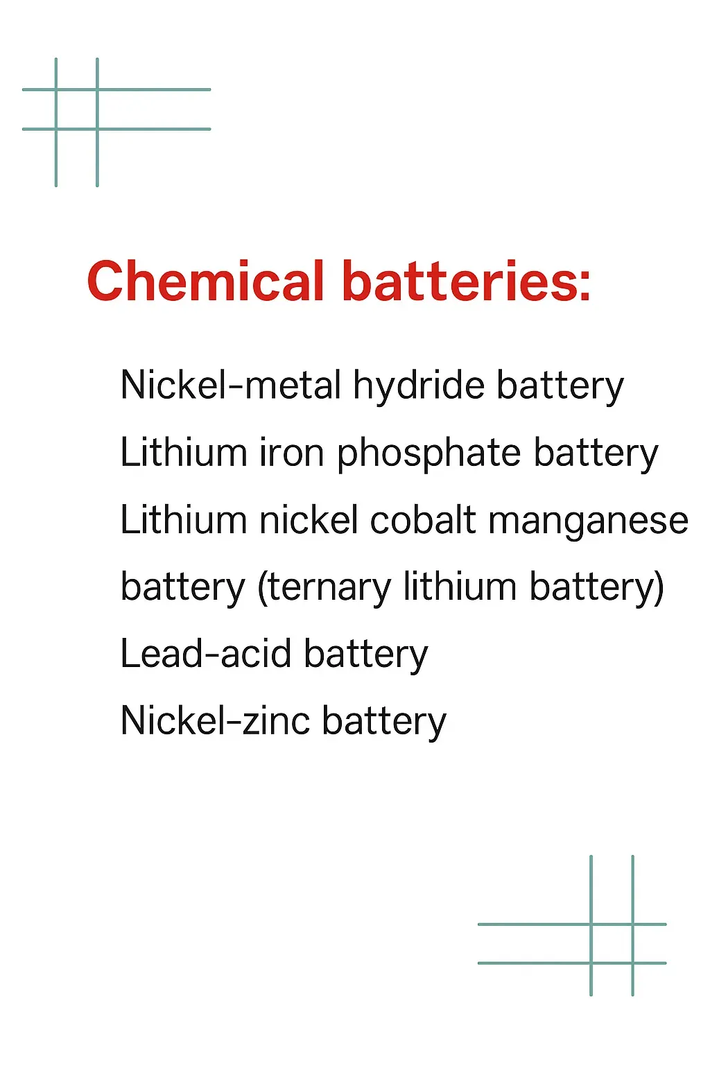 battery classification diagram