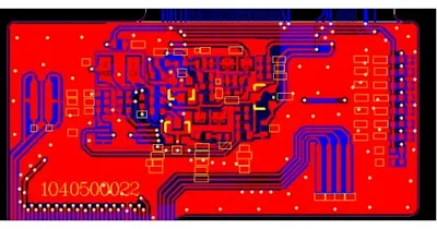 Detailed CAM view of FPC panel layout