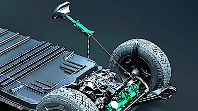 Tesla steer-by-wire system architecture