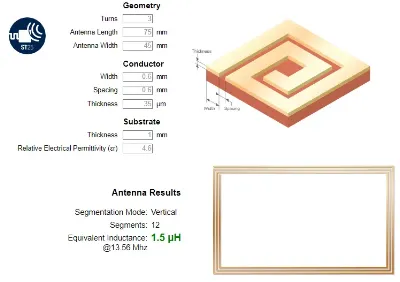 Antenna design example