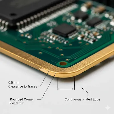 edge plating for PCB