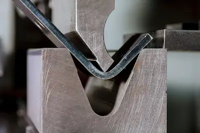 formed sheet metal with bends and seams