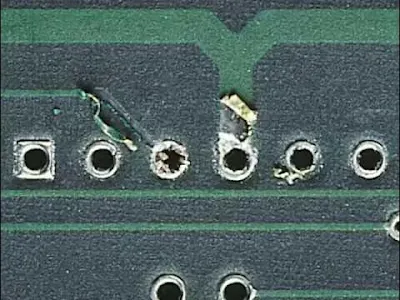 through-hole defects