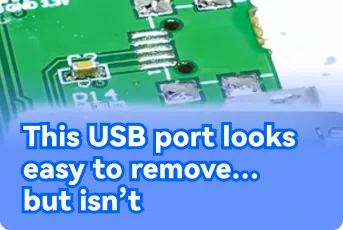 This USB Port Looks Easy to Remove… But Isn’t