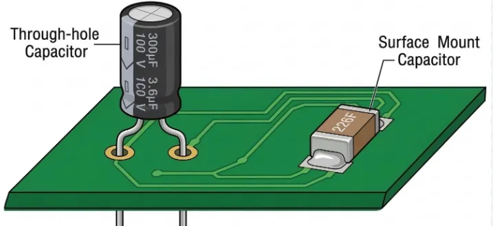 Controlled hot air application for professional SMD capacitor removal on PCB