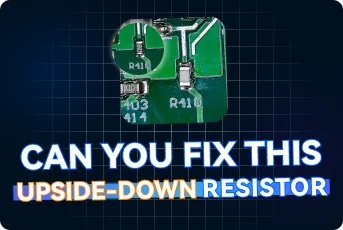 How to Repair an Upside-Down SMD Resistor on PCB