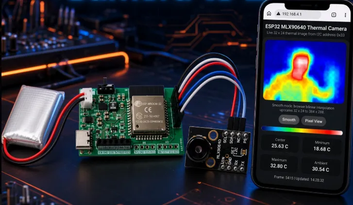 ESP32 Thermal Camera PCB: How AIVON Rapid Prototyping Delivered a Working Handheld Tool