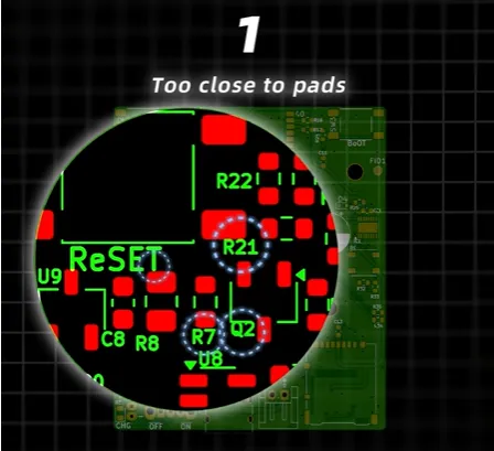 Silkscreen Too Close to Pads