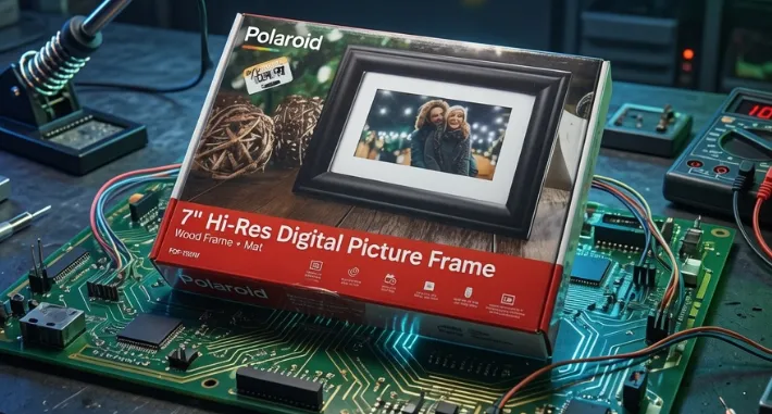 Polaroid Digital Frame PCB Reverse Engineering: Building a Custom SPI Flash Adapter