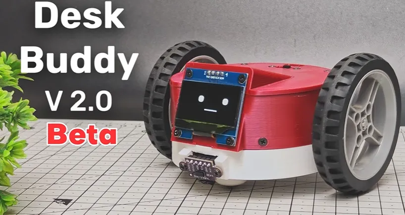Desk Buddy V2: Building a Compact ESP32 Robot with a Custom PCB