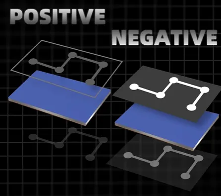 positive vs negative PCB processing
