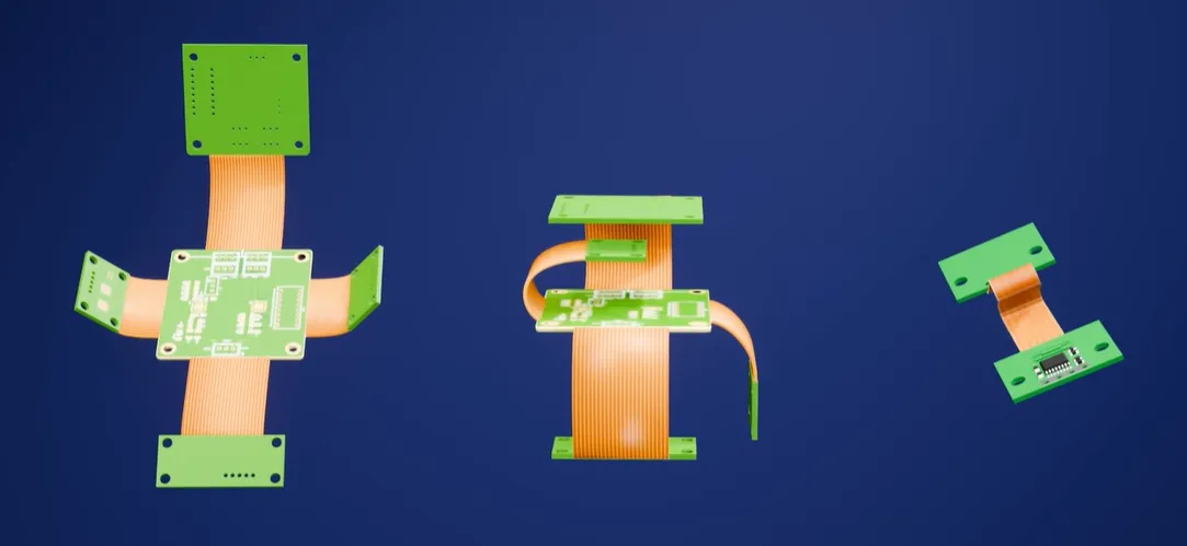 Different rigid-flex PCB layout