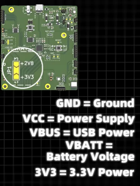 GND/VCC/VBUC/VBATT/3V3